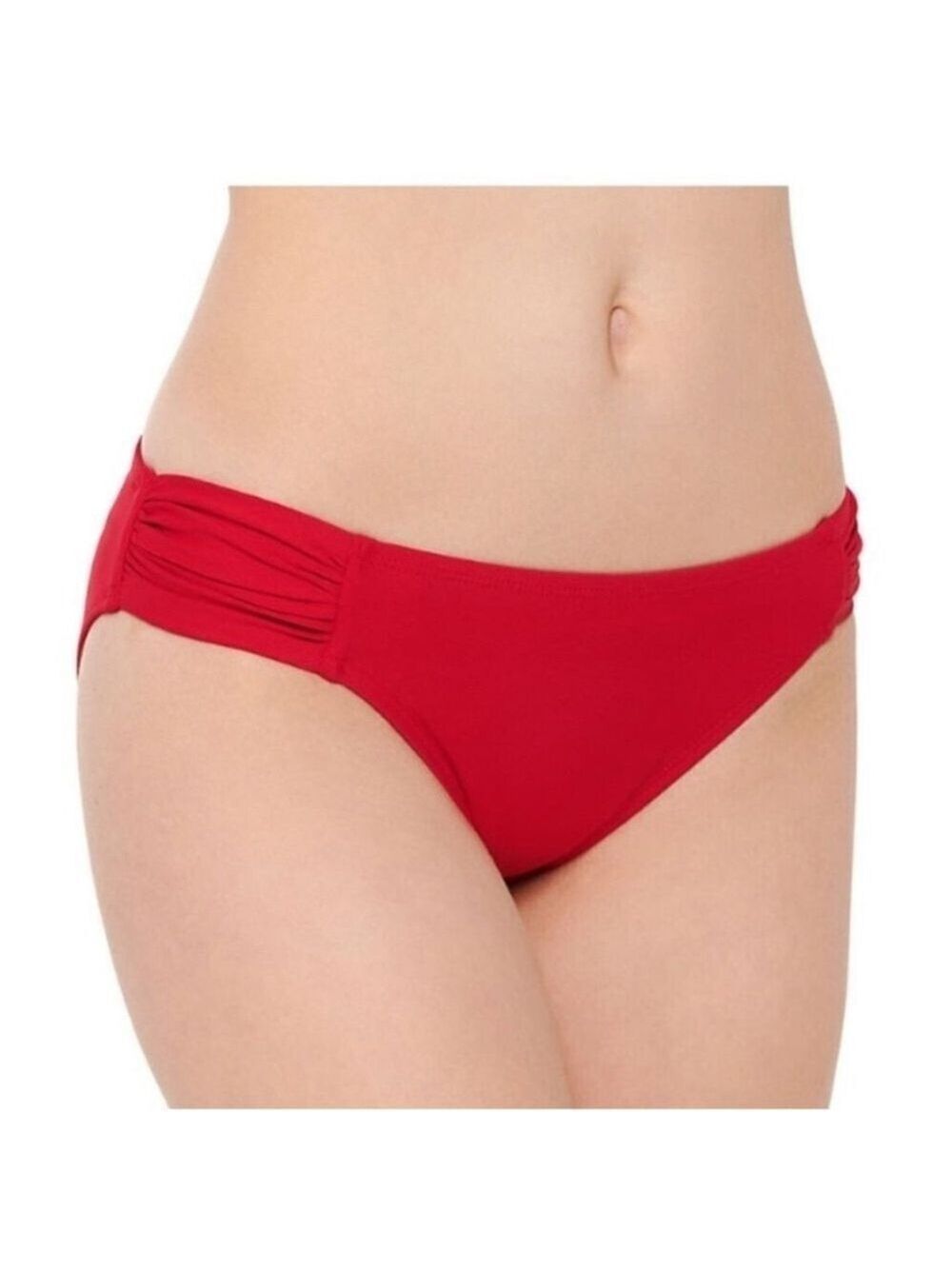Apt 9 ruched side red hipster bikini bottom Woman's size XXL